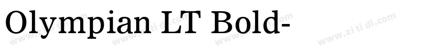 Olympian LT Bold字体转换